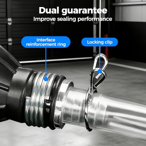 Multifunctional Liquid Siphon Pump, 2026 New Gasoline Siphon Hose Hand Fuel Transfer Pump for Motor Oil, Fuel, Diesel, Water, Fish Tank, Manual Fuel Pump with 6.5ft Hose (Basic Model)