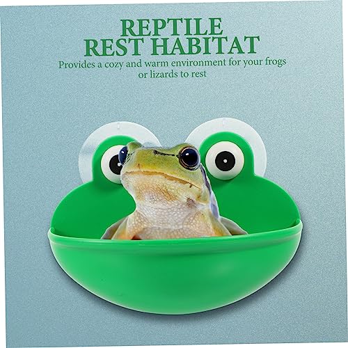 Happyyami 2pcs Climbing Pet Rest Table Gecko Habitat Suction Cup Reptile Stand Pet Rest Bowl Reptile Habitat Pet Playing Basin Resting Platform Reptile Resting Place