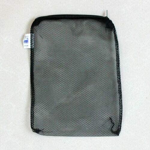 Wave Point 10 pcs 8" x 6" Aquarium Fish Tank Pond Filter Media Mesh Bags Zipper Reusable (Black, Coarse) - color: Black, Coarse