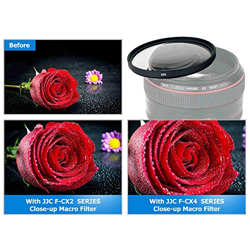 55mm Macro Close-Up Filter Set (+2 +4 +8 +10) Macro Filter Accessory with Lens Filter Pouch for Sony A6600 A6500 A6400 with E 18-135mm f/3.5-5.6 OSS Lens and More Lenses with 55mm Thread - size: 55mm