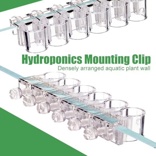 DONGKER Aquarium Plant Holder,6 PCS Reusable Fish Tank Hanging Plant Cups for 0.39"/0.3"-0.6" Aquarium Tank Glass Thickness - color: M