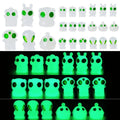 30pcs Mini Resin Alien Variety Tiny Alien Figures Miniature Little Small Animals Figurines Bulk for Micro Fairy Garden Landscape Accessories Hide Crafts Decor Aquarium