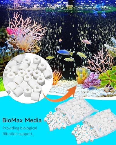 18 Pcs Replacement Filter Media Kit Fit for Fluval FX4/FX5/FX6 Aquarium Filters Including 2 Bag BioMax Media, 4 Carbon Foam Pad, 4 Bio-Foam Pads, 6 Bio-Foam Block, 2 Silicone Lube - size: 18 Pcs