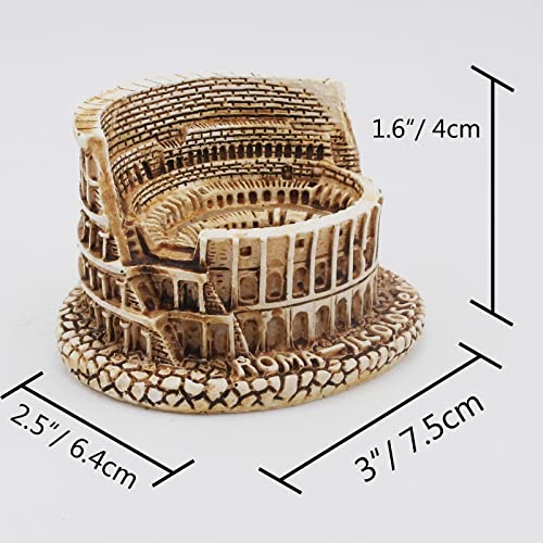 Rome Colosseum Fish Tank Decorations Ancient Arena Amphitheatre Roman Reptile Turtle Lizard Spider Tanks Terrarium Building Décor Ornament Pet - color: Rome Colosseum