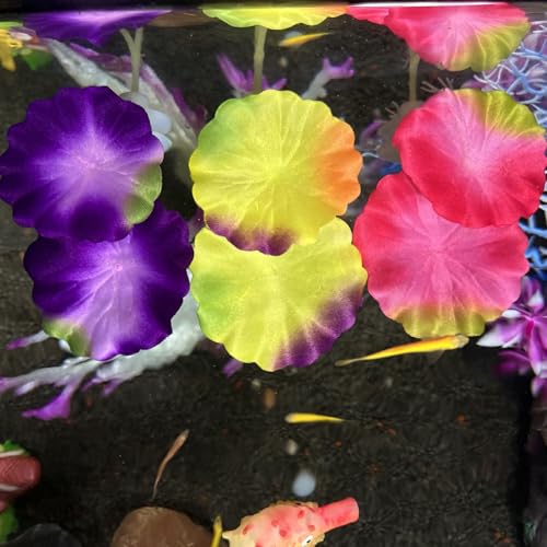 3 pcs Set Betta Fish Bed Leaf Hammock for Betta Fish, Practical Resting Spot, Comfortable Rest Area for Fish Aquarium Decoration Ornaments (3 x Mix Color) - color: 3 x Mix Color