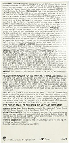 DAP 20369 Concrete Floor Leveler, 5 Pound