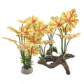 M2cbridge Fish Tank Plastic Soft Grass Artificial Betta Water Plants Decoration Goldfish Hide 2pcs (Light Yellow) - color: Light Yellow