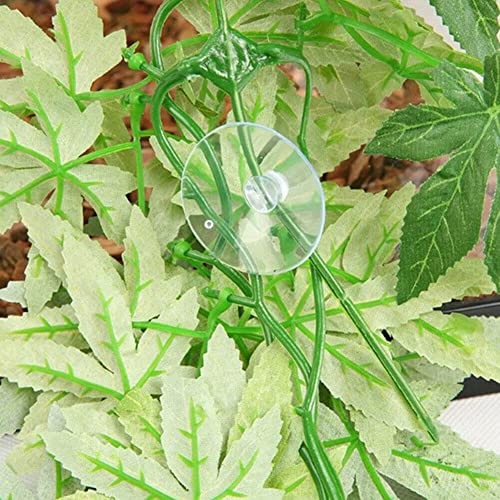 40cm/16in Aquarium Decorations Artificial Plants Fake Plastic Water Grass for Fish Tank Aquarium Decor Hanging Plants - color: Green Leaves, size: 16INCH