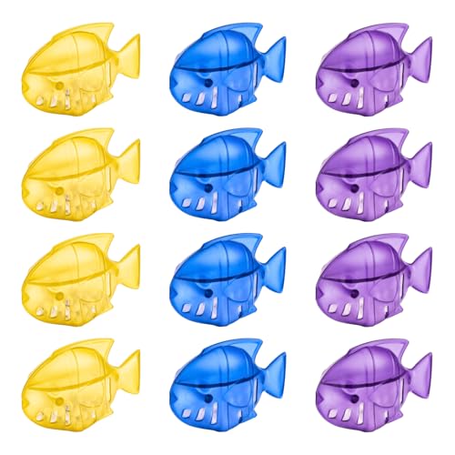 12 Pack Humidifier Cleaning Fish, Humidifier Cleaner for Most Humidifiers + Fish Tanks, Demineralization Cartridge to Purifie Water, Prevent Hard Water Build-Up, Reduce Scale to improve Humidification - color: Humidifier Cleaning Fish-12 Pack