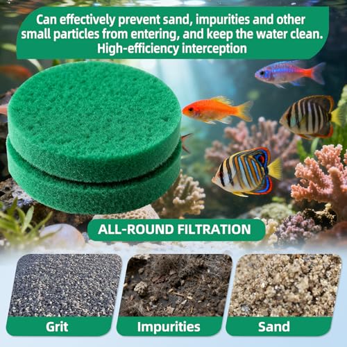 SaferCCTV 12Pcs Fine Filter Pads Water Polishing Pad Compatible with Fx4, Fx5, Fx9, Aquarium Filter Canister Filter Cotton Replacement Pad - color: Green, size: 12Pcs