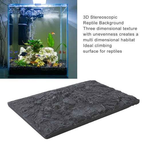 Fish Tank Background, Fine Crafted 3D Foam Fish Tank Background Wall for Fish Tank for Reptiles Tank (E) - size: E