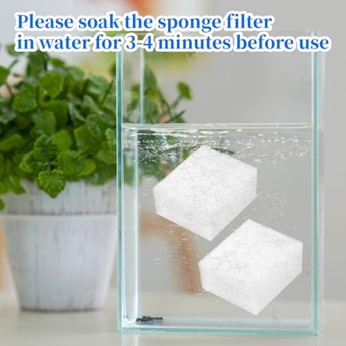 12 Pack Cat Fountain Filters Sponge Replacement Pet Fountain Pre-Filter Square Foam Sponges for 84oz/2.5L Cat Water Fountains, White
