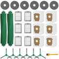 26 Pack Replacement Kits for irobot Roomba Plus 405 Combo & 505 Combo Vacuum Cleaner, 2 Roller Brush, 6 Filters, 6 Side Brush, 6 Mop Pads, 6 Vacuum Bags Replacement Parts, 1 cleaning brush
