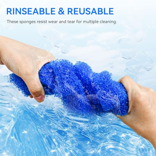 6Pack Sponge Filter Replacement for VIVOHOME Pond Filter 2380 GPH 2630 GPH or VIVOGROW 2380/2630 GPH Bio Pressure Pond Filter Media Pads for Sunsun CPF-250/180 for Outdoor Ponds, Koi Ponds