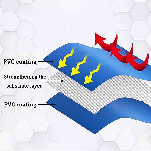 PVC Canvas Fish Pond with Drain Valve - Durable 0.5mm Tarp Aquarium Pool for Koi, Turtles & Saltwater Fish - Temporary Water Holding Tank for Outdoor Swimming - size: 0.6x0.6x1m