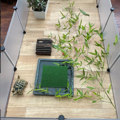 Toddmomy Fish Tank Simulation Turf Mat 9.84X7.87 Inch Artificial Grass for Turtle Tank Basking Platform Aquarium Substrate Home Landscaping Flowerpot Decor - size: 25.00X20.00X0.80CM