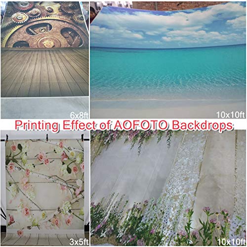 AOFOTO 20x10ft Aquarium Backdrop Decoration Blue Ocean Fish Deep Water Plants Seabed Scene Underwater Scene Background for Photography Kids Adults Birthday Party Events Photo Studio Props Vinyl - size: 20x10ft
