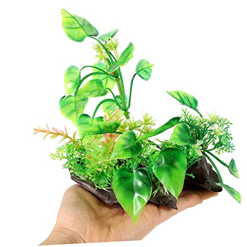 SUPVOX Desktop Aquarium Grass Decorative Plant Compact Fish Tank Grass Artificial Aquarium Decor for Fish Tank Landscaping for