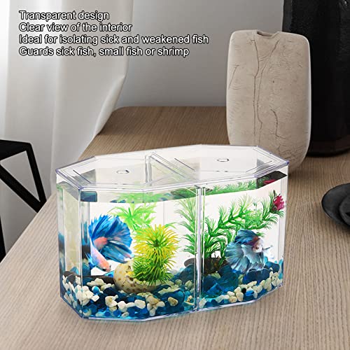 BEIJIALY Fish Hatchery Isolation Box, Fish Breeding Box, Aquarium Fish Breeder Box Multipurpose Transparent Octagonal Fish Isolation Box for Fish Breeding