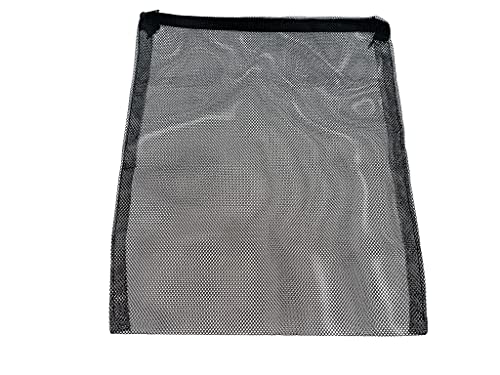 Wave Point X-Large Filter Media Bags, Black Extra Coarse Net 3.5mm Hole, Aquarium Mesh Bags with Plastic Zipper, Bags for Bio Balls, Ammonia Remover 17.8" by 13.5" (20 pc) - size: 20 pc