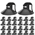 Sunshade Suction Cups 24Pcs Car Shade Windshield Suction Cups PVC Sucker for Car Shades Windows, Windshield, Kitchen, Bathroom (Black) - color: Black