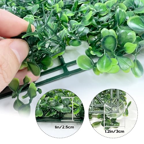 FMOACEN Hermit Crab Climbing Toys, Plastic Simulation Grass Aquarium Tank Decoration with 4 Suction Cups, Green Plants Supplies Fake Turf, Accessories for Reptile 10 x 10 Inch - color: 1 Pack