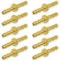 Joywayus Brass Hose Barb 3/16" ID Hex Union Brass Fitting Water/Fuel/Air (Pack of 10) - size: 3/16", style: 10PCS