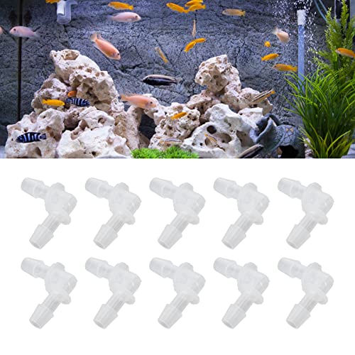 SUNGOOYUE Plastic Fitting 90 PE Elbow Hose Connector 6.4mm Same Diameter Tube Fitting for Pump Tube and Silicone Fish Tank Hose Connection Antiscratch Antirust (7.9mm) - size: 7.9mm