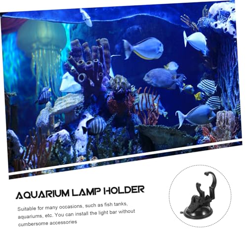 COLLBATH 2pcs Cup Lamp Clips for Fish Tank Light Brackets for Aquariums and Easy to Install Holders for Led Strip Lights