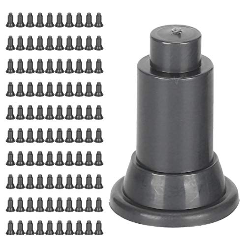 Fish Tank Divider Support Feet 100Pcs Set, Height Adjustable Aquarium Isolation Board Support Feet, Stable for Easy Cleaning, Suitable for Aquarium (Black) - color: Black