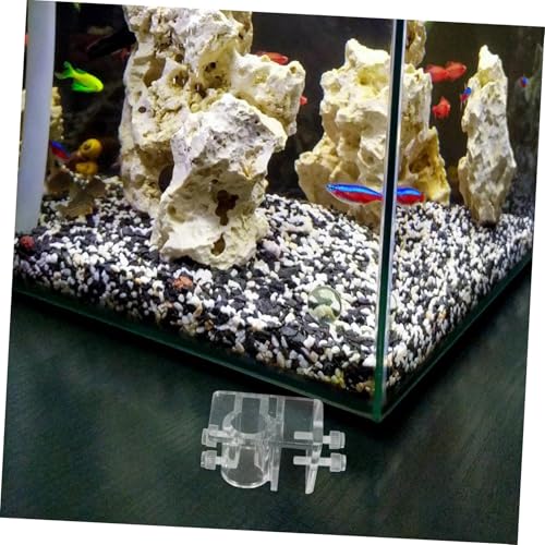Milisten Adjustable Acrylic Aquarium Hose Holder Removable Water Tube Clamp for Fish Tank Tools Quick Installation Minimalist Design Versatile Dosing Pump Accessory