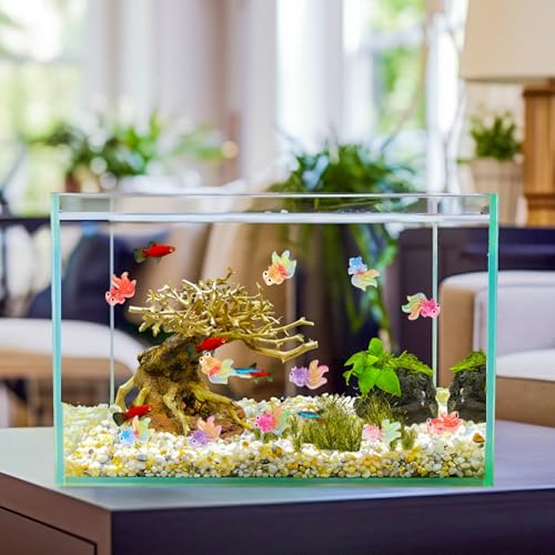 100 Pieces Tiny Goldfish Decor for Dollhouse Miniatures Resin Animals for Crafts Tiny Things for Fairy Garden Micro Landscaping Decoration