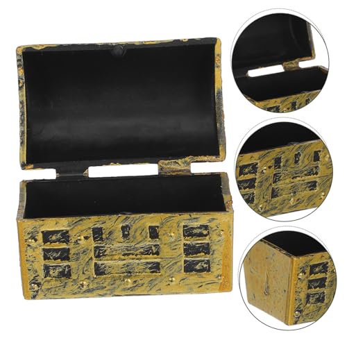 PRETYZOOM 10pcs Mini Treasure Box Ornaments Decorative Miniature Pirate Chests for Boys and Girls Party Favors Desktop Aquarium Decor Party Supplies