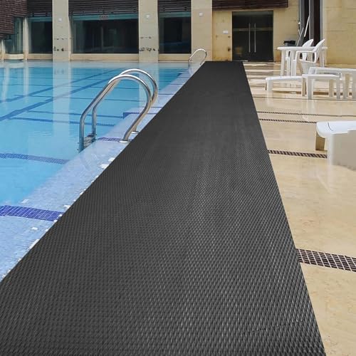 PVC Drainage Floor Mat Non-Slip Commercial Wet Area Mat for Outdoor and Indoor Restaurant Kitchen Bar Swimming Pool Splash Matting Water Drain Flooring Mat (Black, 4FTX10FT) - color: Black, size: 4x10FT