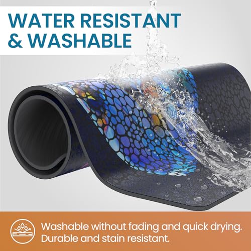 Flipper Aquarium Mat with Tang Artwork – Waterproof and Cushioned for Aquariums, Floor Mat, Desk Pad, and Decorative Gift for Hobbyists - color: Tang