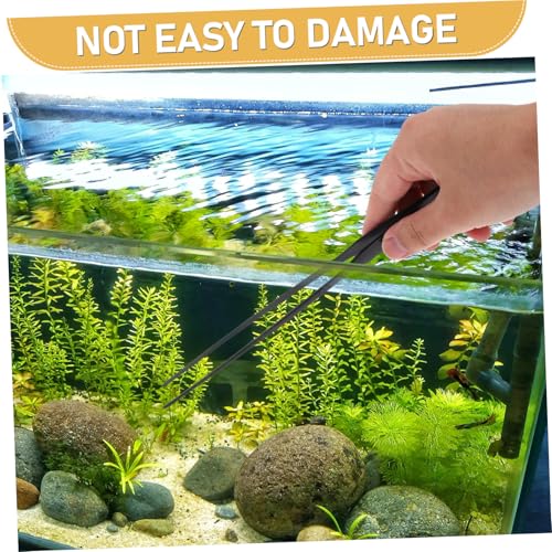 Kisangel 1 Set Aquarium Trimmer Tools Kit: Aquatic Plant Aquascaping Tool - Metal Tweezers Scissors Spatula Supply for Plants Clean
