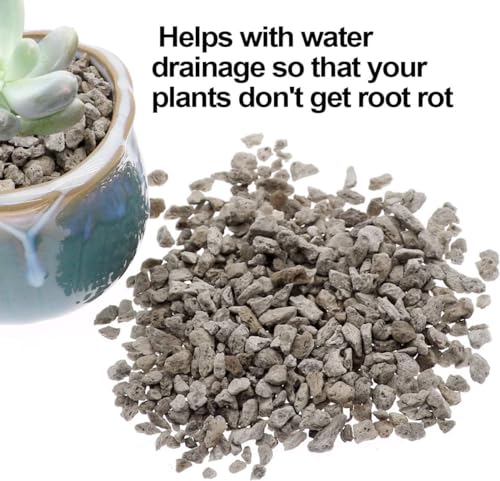 TOYPOPOR Horticultural Bonsai Pumice Succulent Cactus Plants Garden Turface Pumice Gravel Rock Tree Soil Additive Faster Draining Blend, Optimal Drainage, Improves Soil Aeration and Promotes Root 6lbs - color: Pumice Rock, size: 6 lb