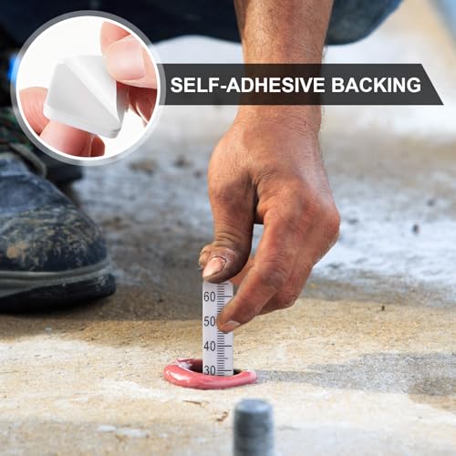 50 Pcs Self Leveling Pins 2.36 Inches (60 Mm) Level Stick Pegs for Tile Stone Ceramic and Floor Concrete Tools
