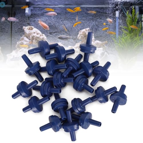 20Pcs 4mm Plastic Aquarium Air Pump Check Valves Anti-Backflow Water Protection Non-Return Valves for Fish Tank Oxygen Pumps