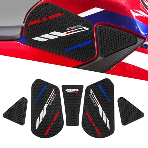 For 2026 2025 CBR 600 RR Tank Pad 2020-2026 Motorcycle Accessories CBR600RR Fuel Tank Pad Non-slip Side Fuel Tank Pad Knee Pad Grip Pad 600 - color: CBR 600 RR black