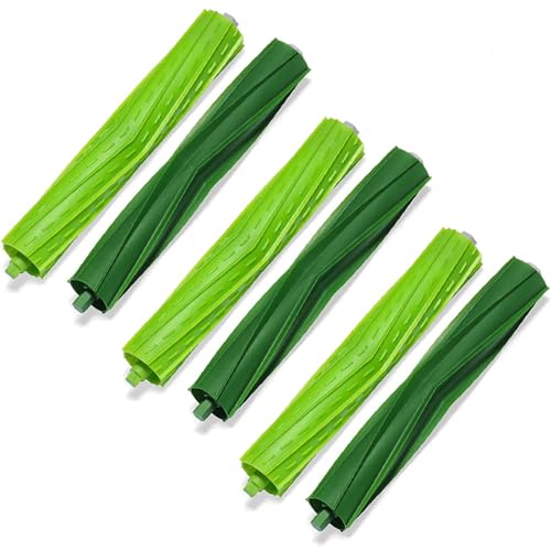 3 Sets Replacement Rubber Roller Brushes Compatible for iRobot Roomba E & I & J Series, Replacement Parts Accessory for J8+ i7+ i7 i1 i2 i3 i4 i6 i6+ i8 i8+Plus E5 E6 E7 Vacuum Cleaner - size: 3 Pair