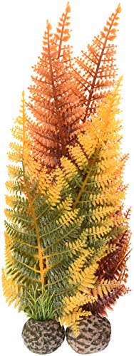 biOrb Winter Fern Plant Set, Colorful and Durable, Fern Inspired Aquarium Decorations, Green and White - color: Autumn Fern, size: Medium