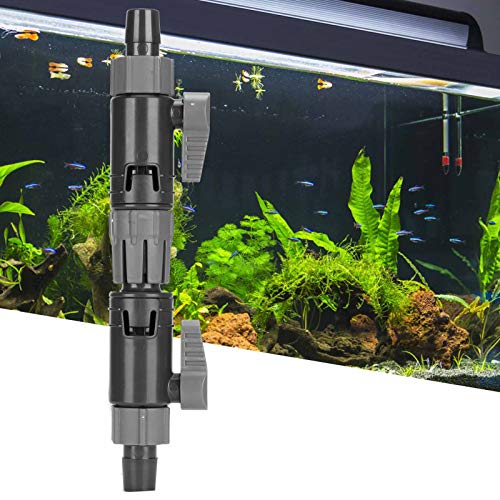 Pssopp Aquarium Water Control Valve, Double Tap Connector, Quick Release Aquarium Connector Plastic Aquarium Connector(K-16/22mm)