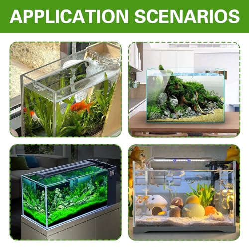 2PCS Acrylic Tube Tunnel - Betta Fish Toys, Hollow Cave with Grass Pad, Shrimp Hideout, Floating Fish Tank Decoration