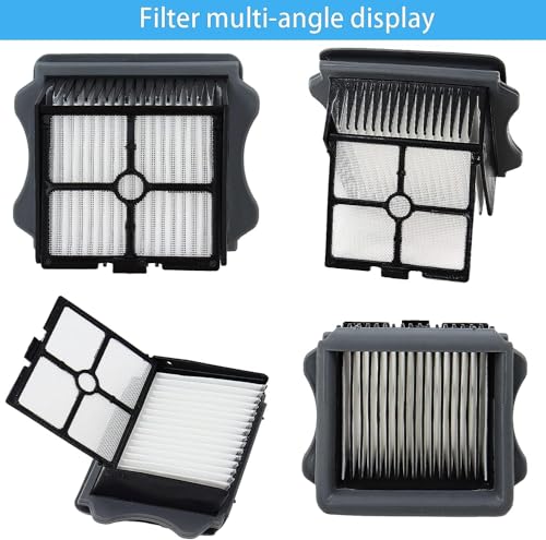 Dentego【for ONE S5 Blue】【for ONE S5 Pro 2】Roller Brush and Filters for Tineco Floor ONE S5 /Floor One S5 Pro Cordless Wet Dry Vacuum Cleaner, Replacement Parts Include 2 Brush Rollers, 4 Filters - color: S5 Roller+Filter