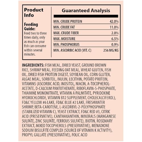 Tetra Goldfish Flakes, Nutritionally Balanced Diet For Aquarium Fish, Vitamin C Enriched Flakes, 4.52 lbs oz - size: 4.52 Pound (Pack of 1)