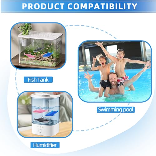 Humidifier Cleaner Fish 6 Pack,Humidifiers Fish Tanks Cleaner,Warm&Cool Most Humidifiers and Fish Tank,Purifier Water (Blue) - color: Blue