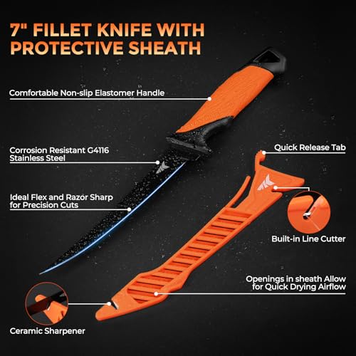 KastKing EZ Fillet Fish Fillet Mat, Anti-slip Texture With 25" Integrated Ruler, Extended Dimensions, Easy to Clean Material, Portable Storage, Fish Cutting Board - style: B:Fish Fillet Mat Set