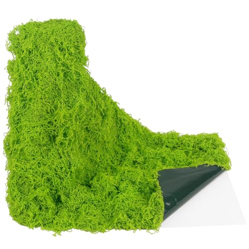 ACRYCS Fake Green Moss Roll Table Runner Faux Grass Adhesive Fairy Garden 12" x 71" Artificial Moss for Indoor Plants Wall Crafts DIY Centerpieces Fairy Woodland Floral 30x180cm Emerald Green - size: Light Green-12" x 71"/30x180 cm