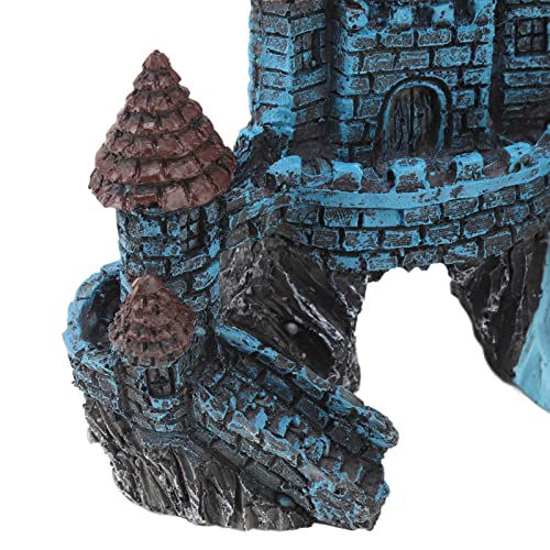 Castle Decoration for Fish Tanks, Eco-Friendly Hideout, Realistic Resin Ornament Idea